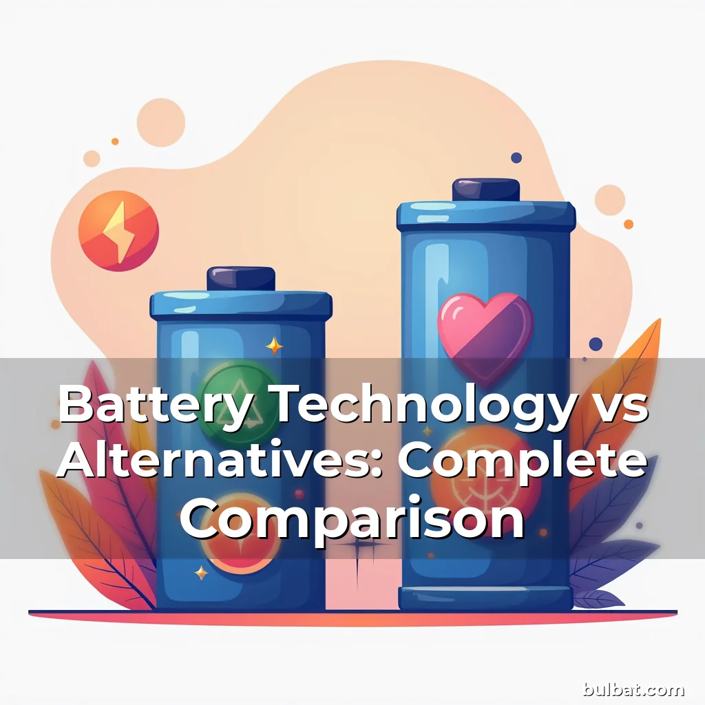Read more about the article Battery Technology vs Alternatives: Complete Comparison
