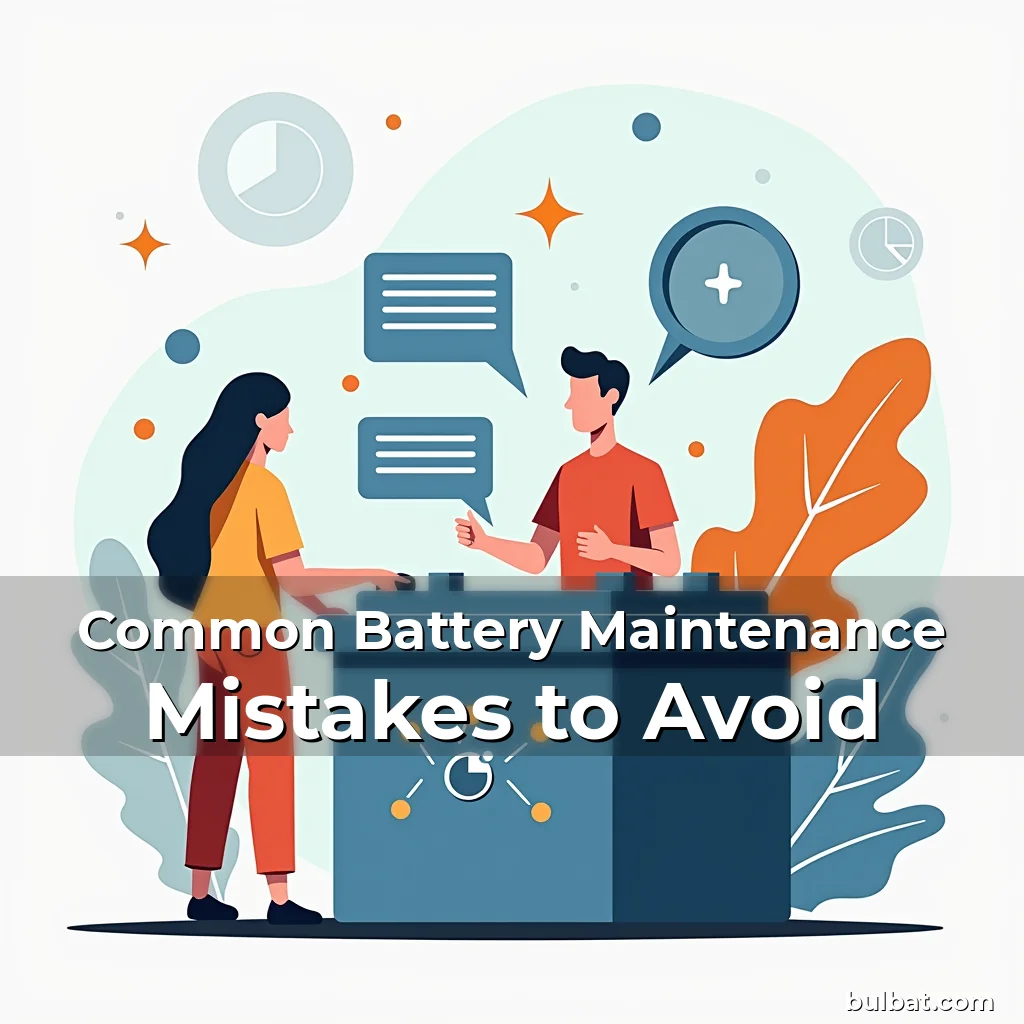 Read more about the article Common Battery Maintenance Mistakes to Avoid