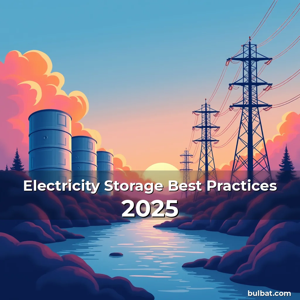 Read more about the article Electricity Storage Best Practices 2025