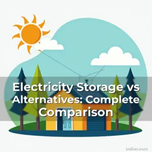 Artistic representation for Electricity Storage vs Alternatives: Complete Comparison