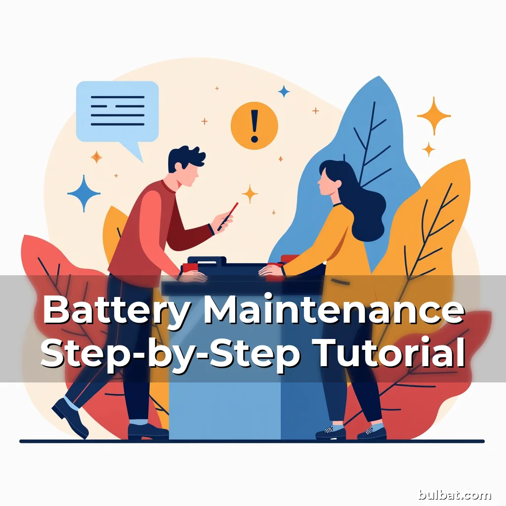 Read more about the article Battery Maintenance Step-by-Step Tutorial