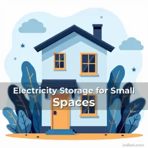 Artistic representation for Electricity Storage for Small Spaces