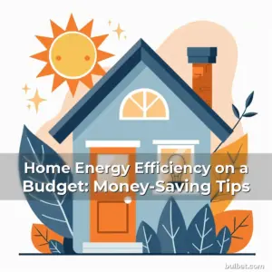 Artistic representation for Home Energy Efficiency on a Budget: Money-Saving Tips