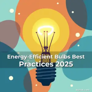 Artistic representation for Energy-Efficient Bulbs Best Practices 2025