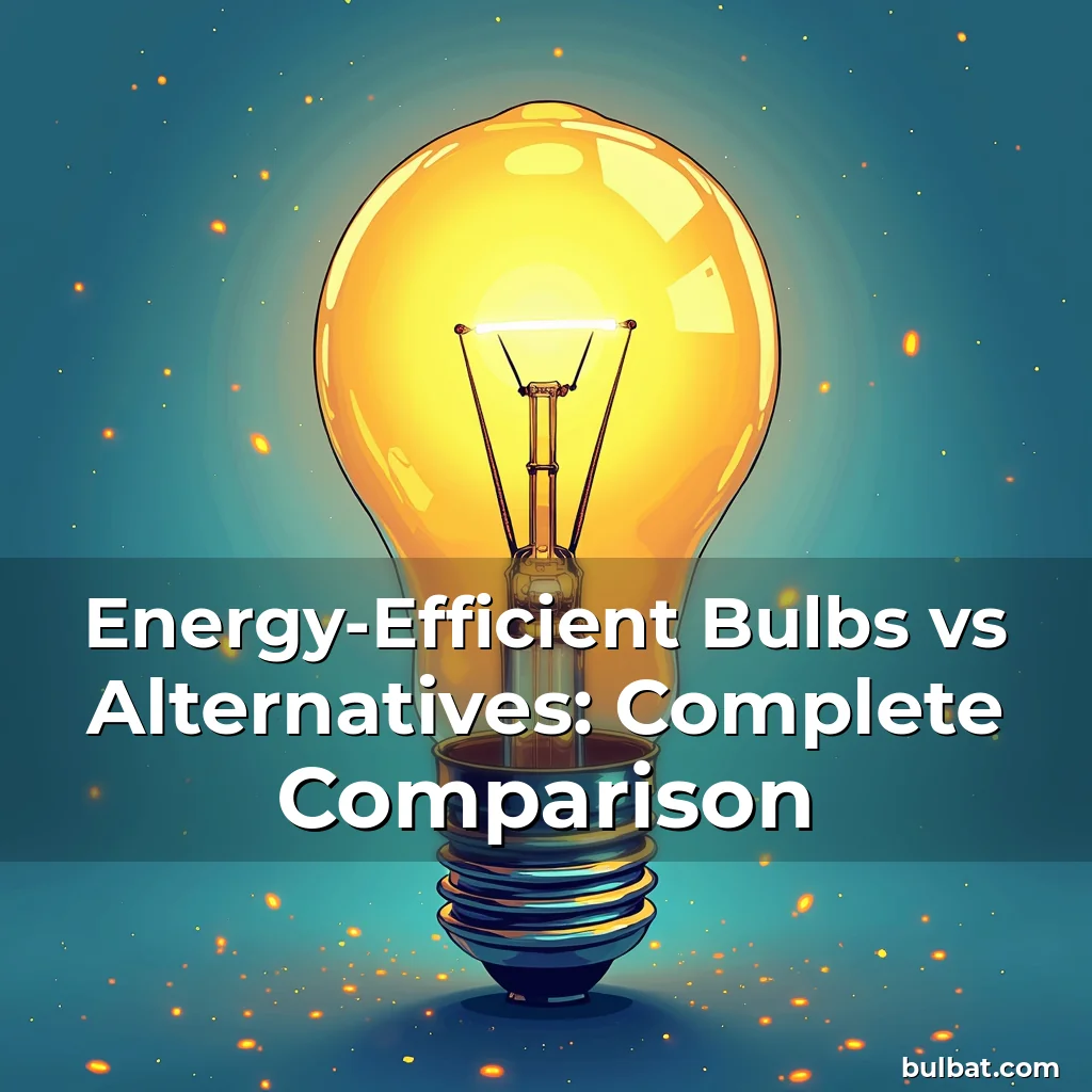 Read more about the article Energy-Efficient Bulbs vs Alternatives: Complete Comparison