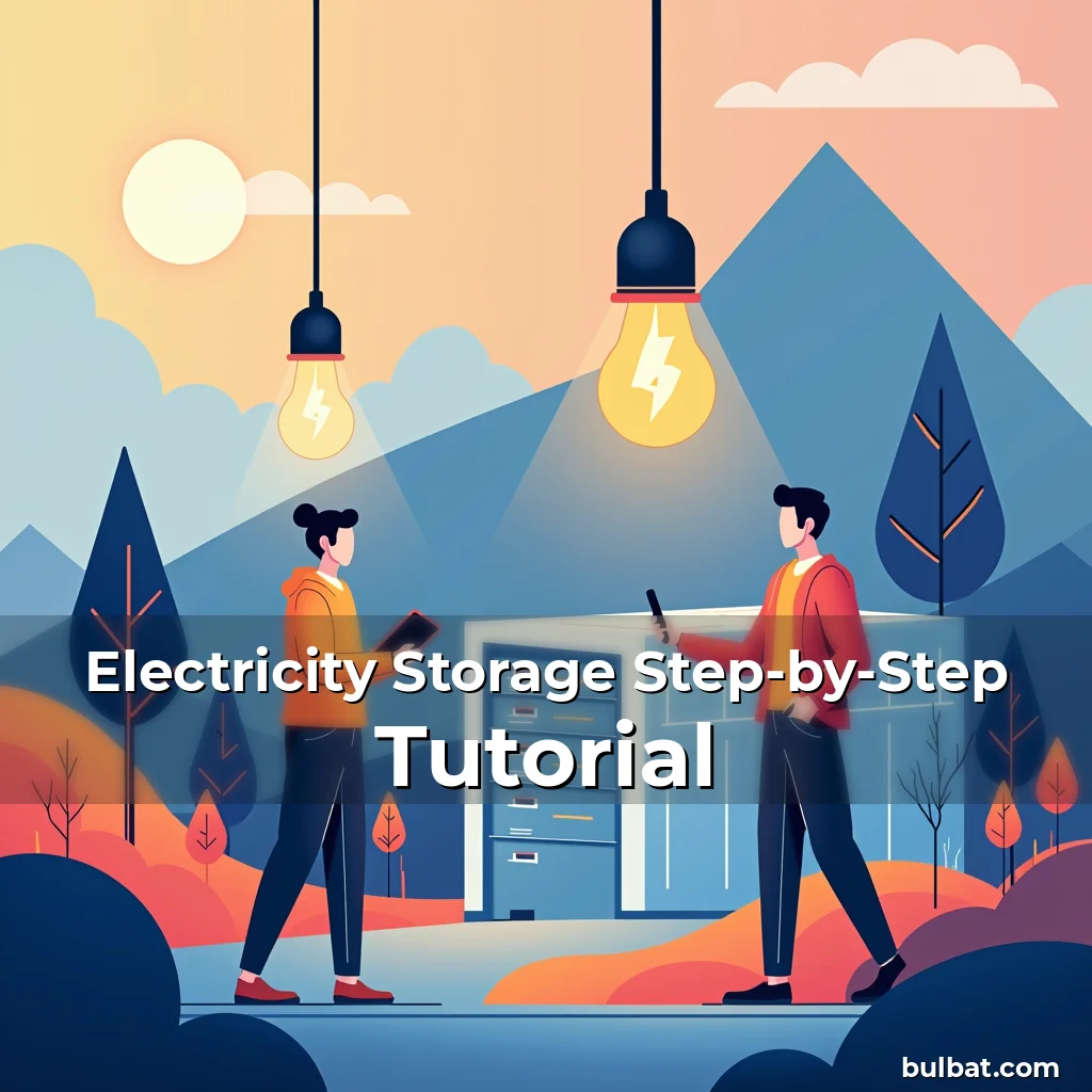 Read more about the article Electricity Storage Step-by-Step Tutorial