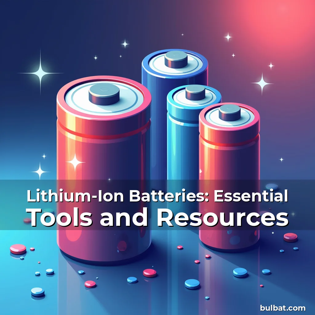 Read more about the article Lithium-Ion Batteries: Essential Tools and Resources