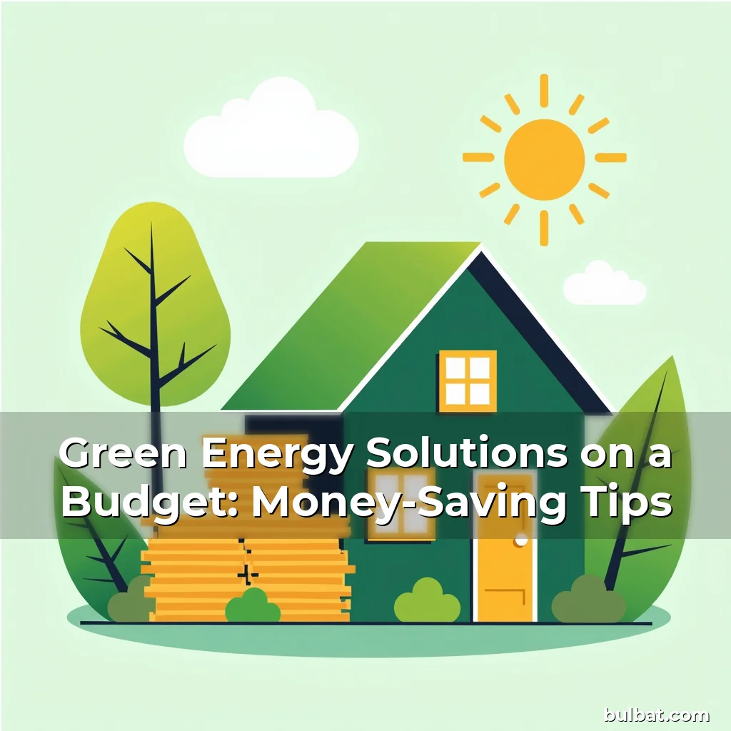 You are currently viewing Green Energy Solutions on a Budget: Money-Saving Tips