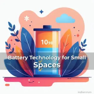 Artistic representation for Battery Technology for Small Spaces
