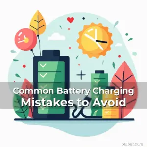 Artistic representation for Common Battery Charging Mistakes to Avoid