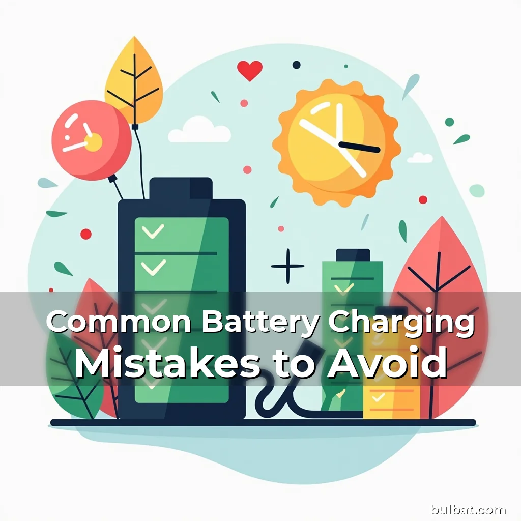 Read more about the article Common Battery Charging Mistakes to Avoid