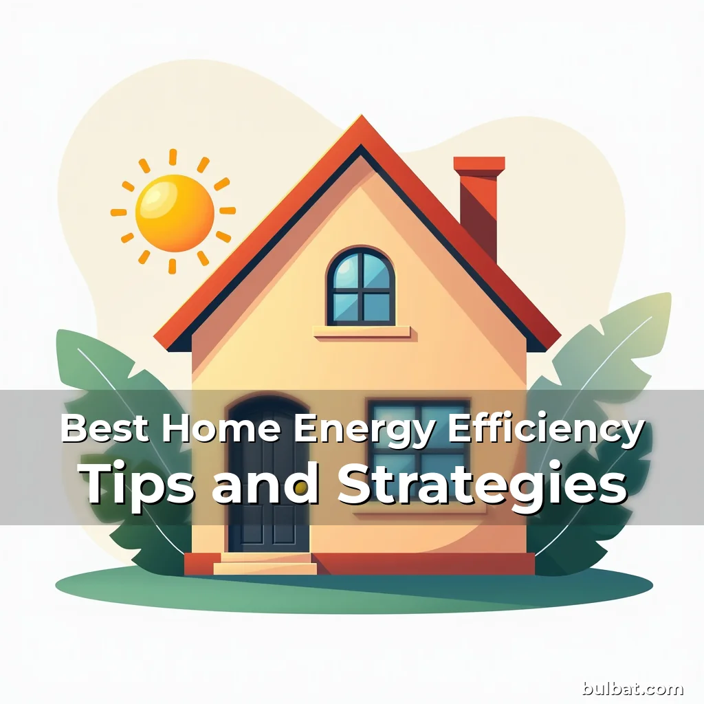 You are currently viewing Best Home Energy Efficiency Tips and Strategies