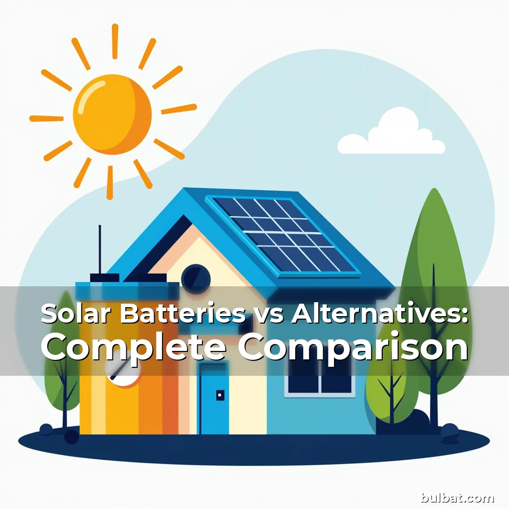 Read more about the article Solar Batteries vs Alternatives: Complete Comparison