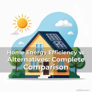 Artistic representation for Home Energy Efficiency vs Alternatives: Complete Comparison