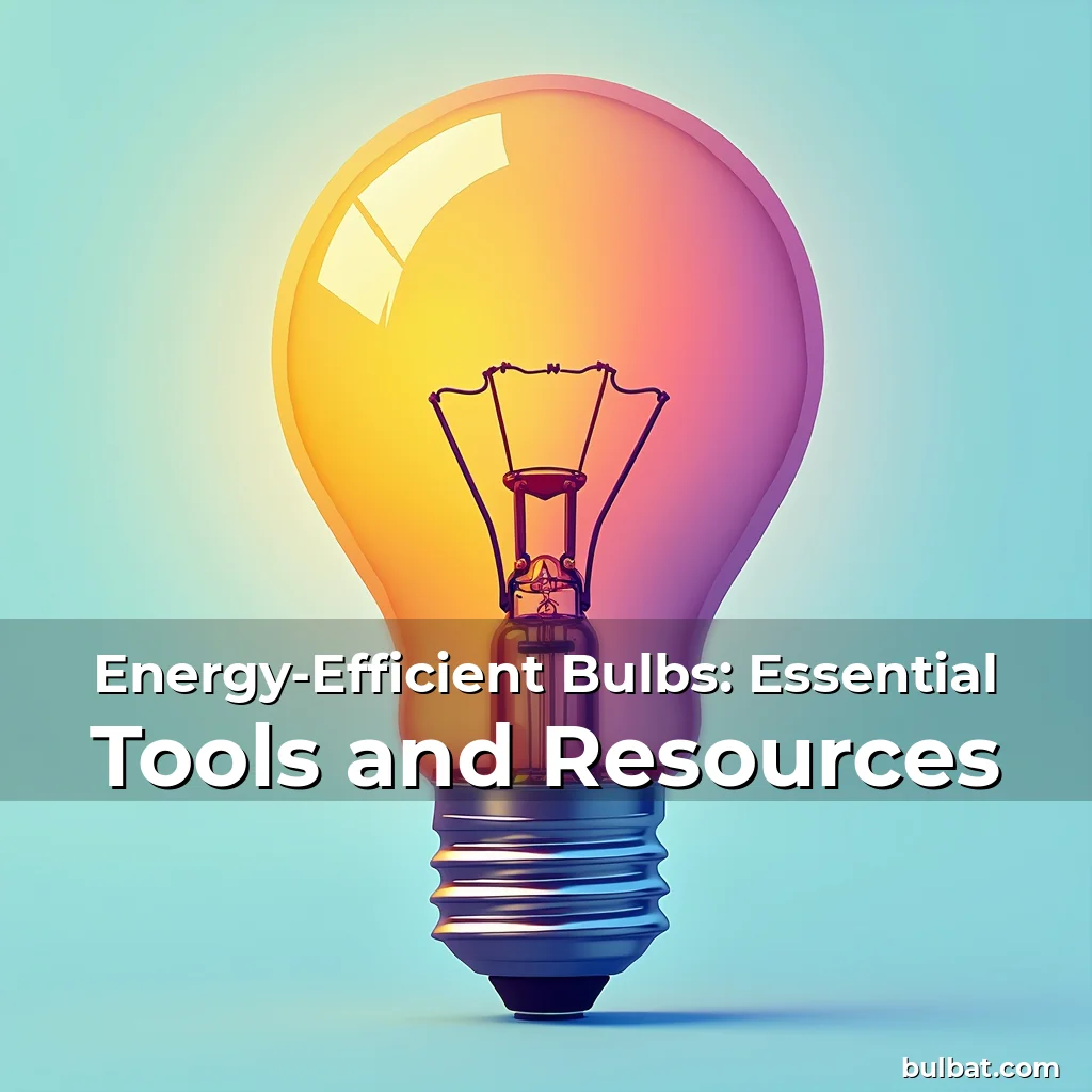Read more about the article Energy-Efficient Bulbs: Essential Tools and Resources