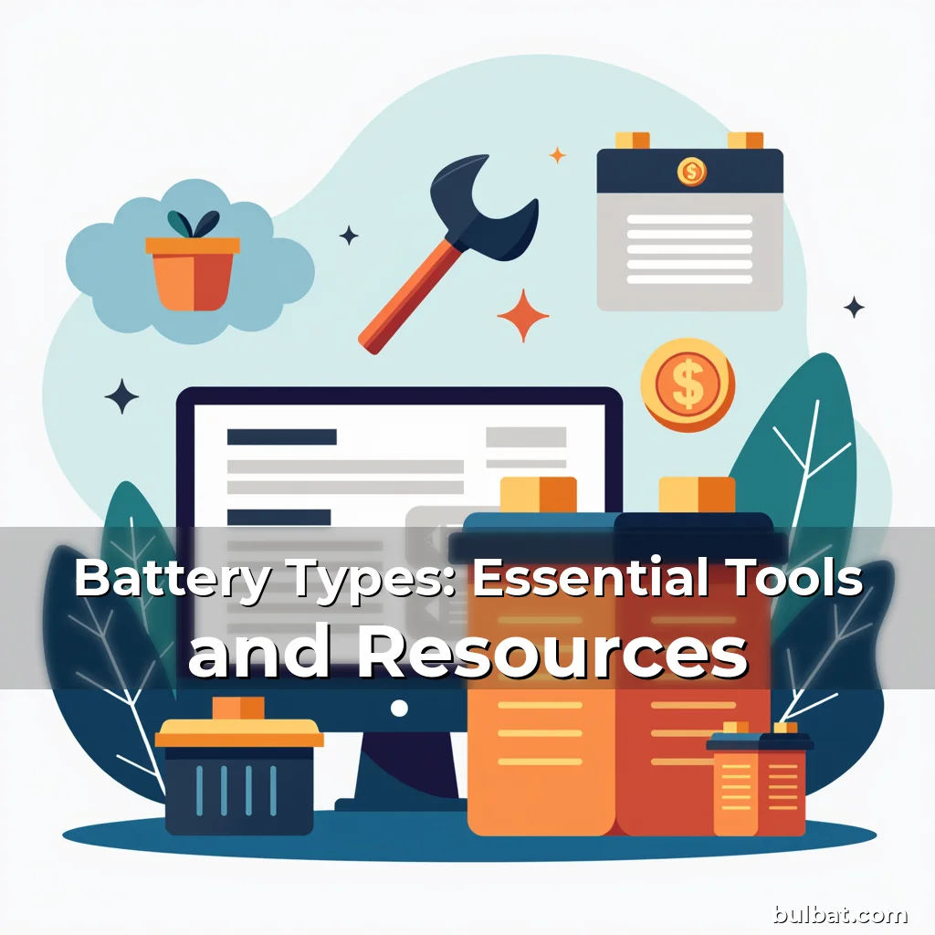 Battery Types: Essential Tools and Resources