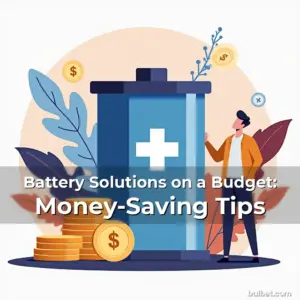 Artistic representation for Battery Solutions on a Budget: Money-Saving Tips
