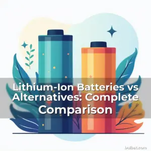 Artistic representation for Lithium-Ion Batteries vs Alternatives: Complete Comparison