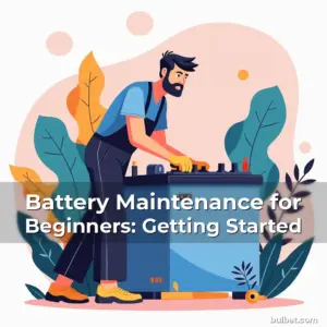 Artistic representation for Battery Maintenance for Beginners: Getting Started