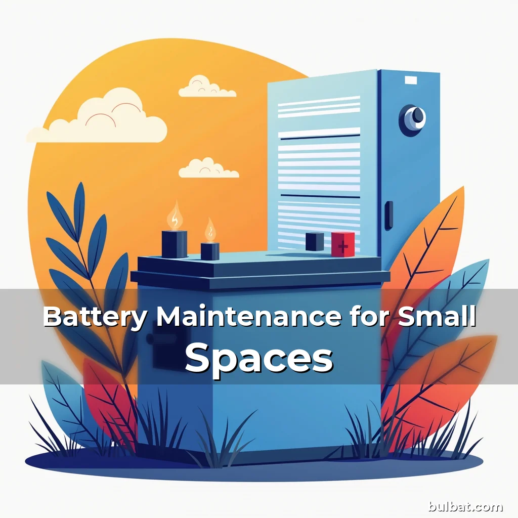 Read more about the article Battery Maintenance for Small Spaces