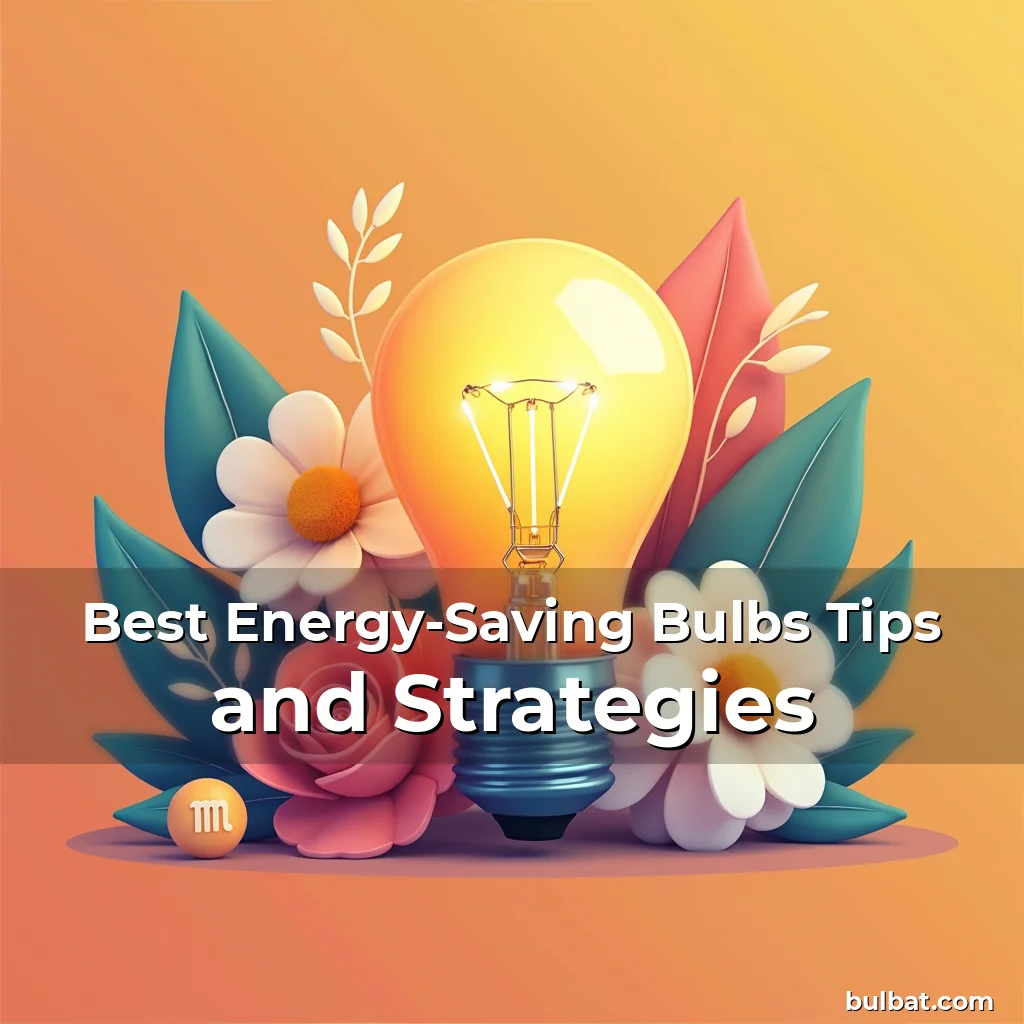 Best Energy-Saving Bulbs Tips and Strategies