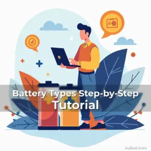 Artistic representation for Battery Types Step-by-Step Tutorial