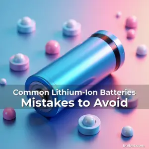 Artistic representation for Common Lithium-Ion Batteries Mistakes to Avoid