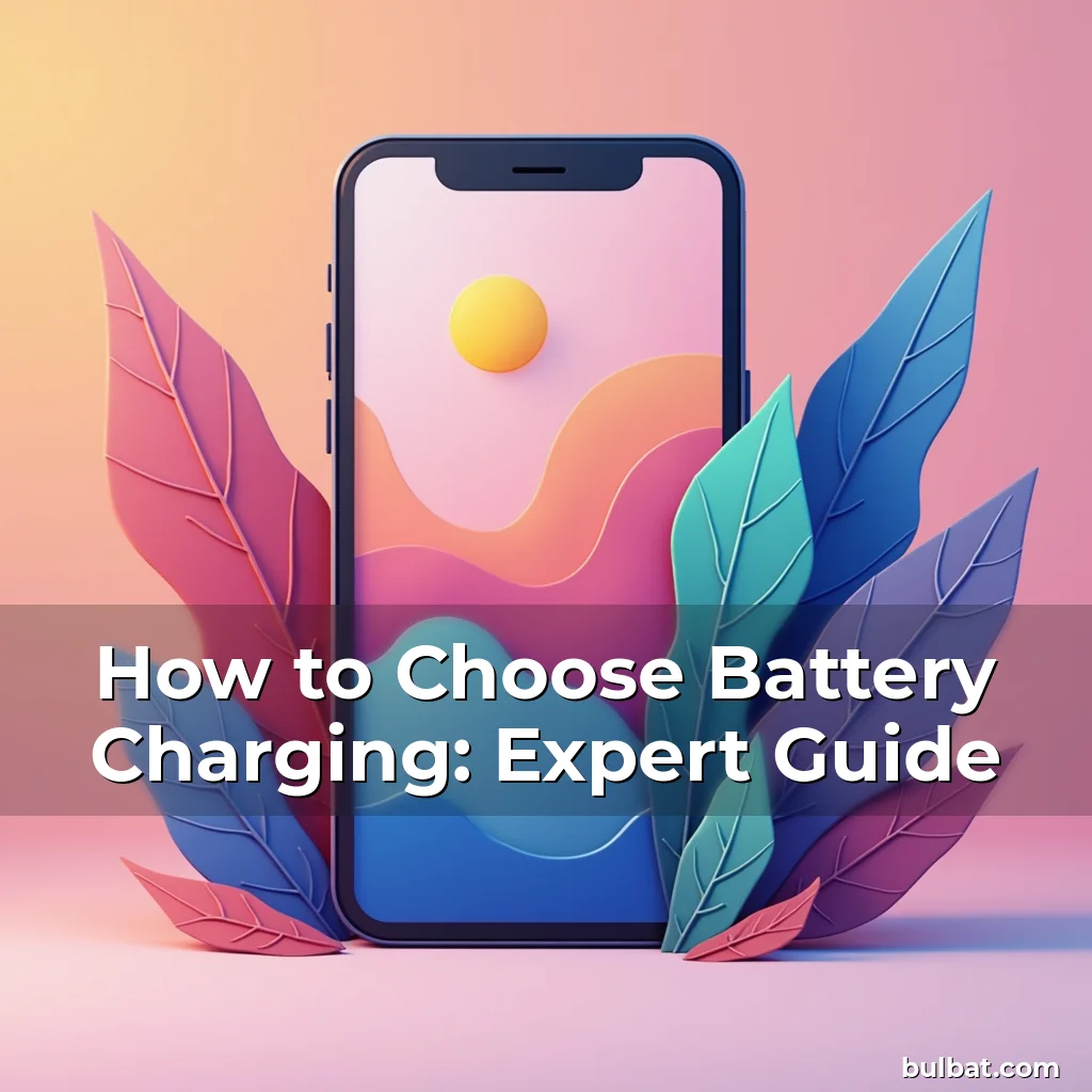 Read more about the article How to Choose Battery Charging: Expert Guide