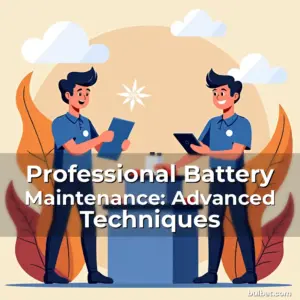 Artistic representation for Professional Battery Maintenance: Advanced Techniques