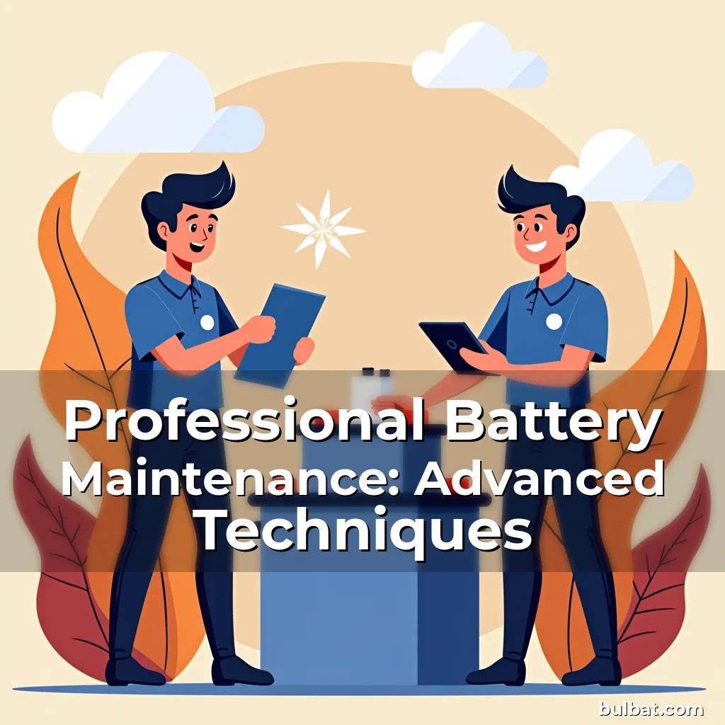 Read more about the article Professional Battery Maintenance: Advanced Techniques