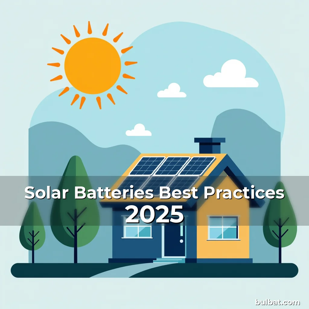 You are currently viewing Solar Batteries Best Practices 2025