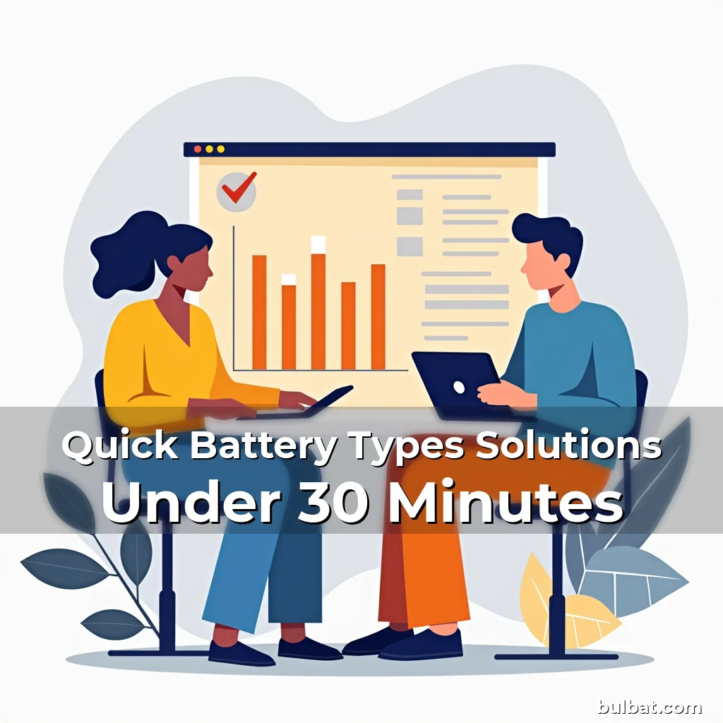 Quick Battery Types Solutions Under 30 Minutes