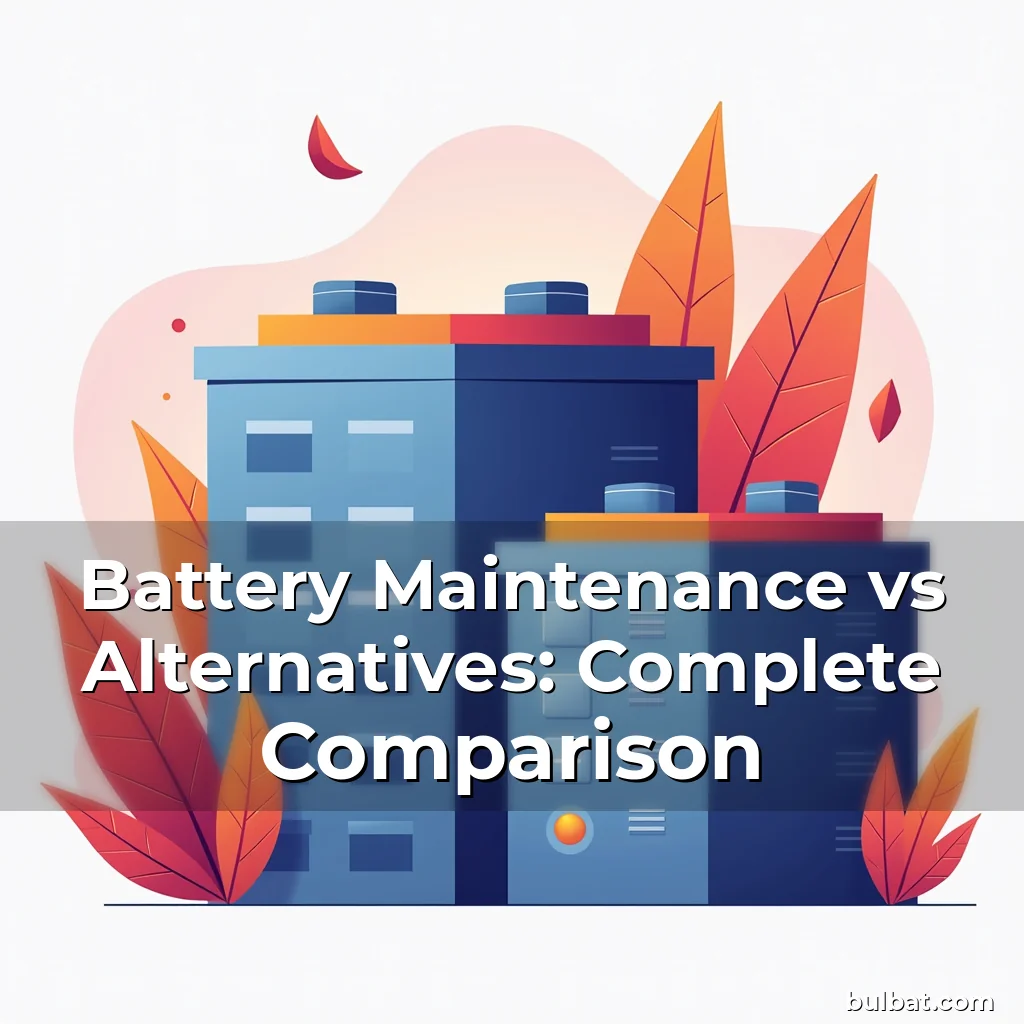 You are currently viewing Battery Maintenance vs Alternatives: Complete Comparison