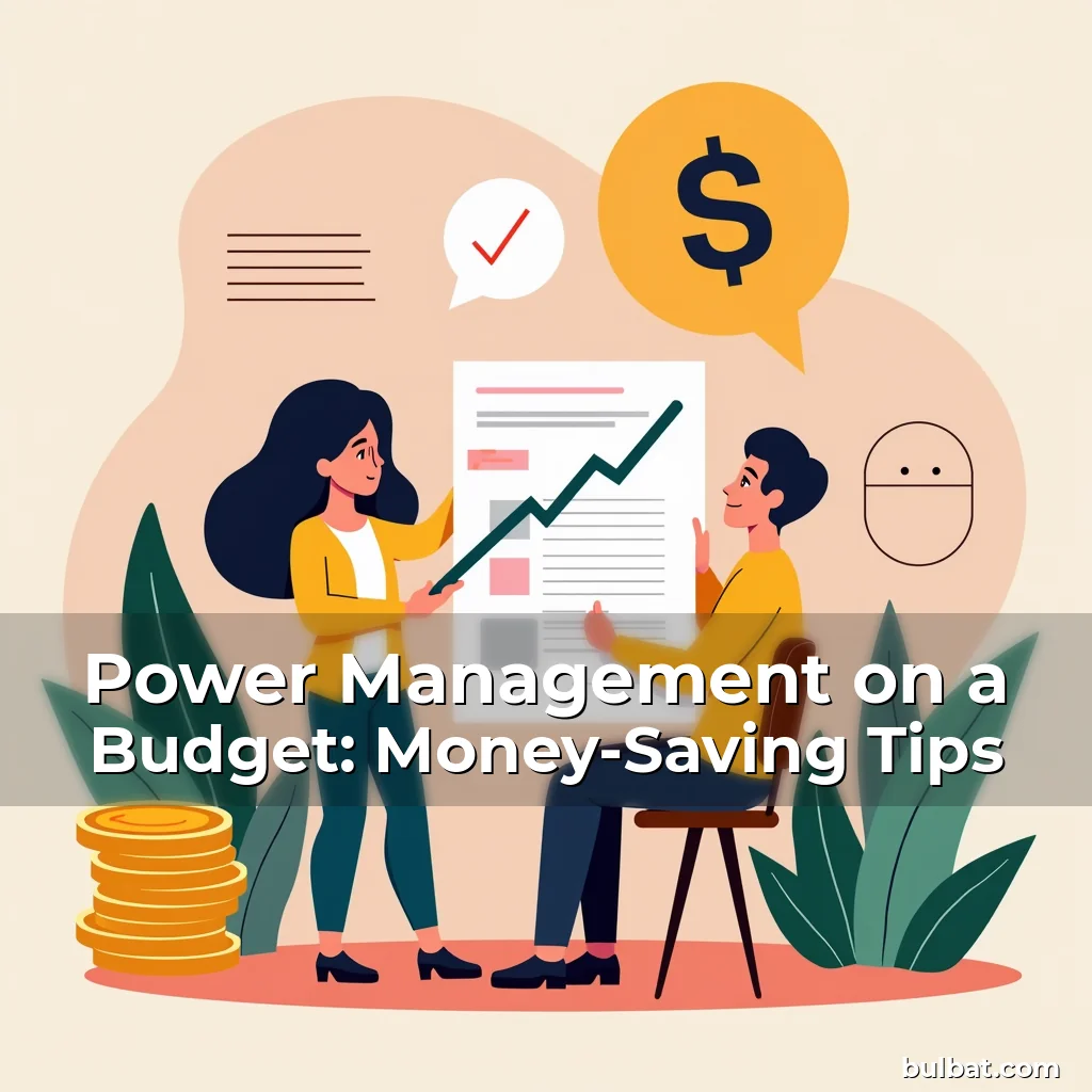 Power Management on a Budget: Money-Saving Tips