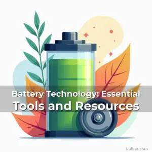 Artistic representation for Battery Technology: Essential Tools and Resources
