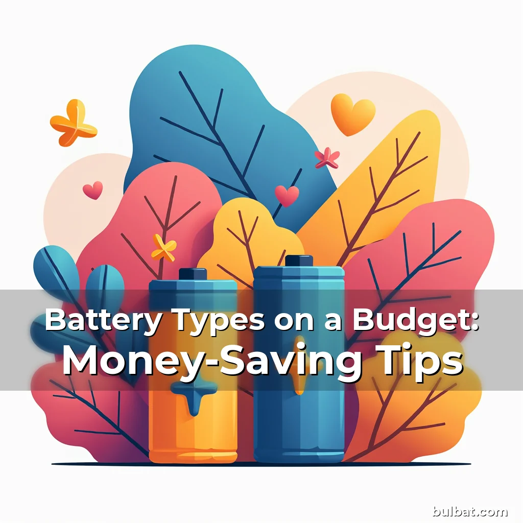 You are currently viewing Battery Types on a Budget: Money-Saving Tips