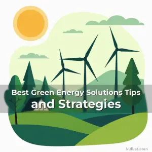 Artistic representation for Best Green Energy Solutions Tips and Strategies