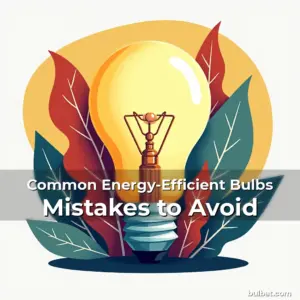 Artistic representation for Common Energy-Efficient Bulbs Mistakes to Avoid