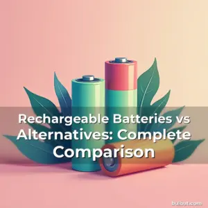 Read more about the article Rechargeable Batteries vs Alternatives: Complete Comparison