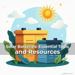 Artistic representation for Solar Batteries: Essential Tools and Resources