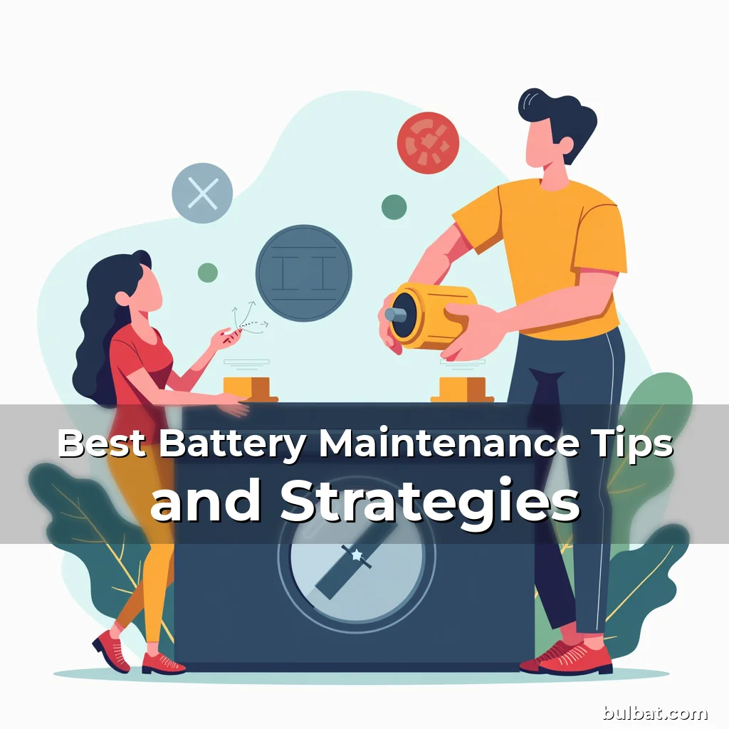 You are currently viewing Best Battery Maintenance Tips and Strategies