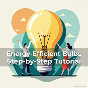 Artistic representation for Energy-Efficient Bulbs Step-by-Step Tutorial