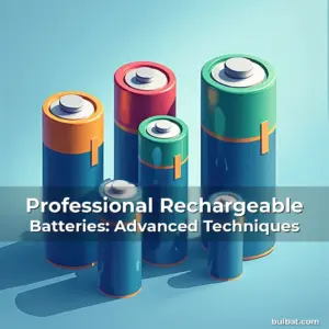 Artistic representation for Professional Rechargeable Batteries: Advanced Techniques