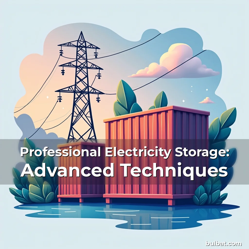Read more about the article Professional Electricity Storage: Advanced Techniques
