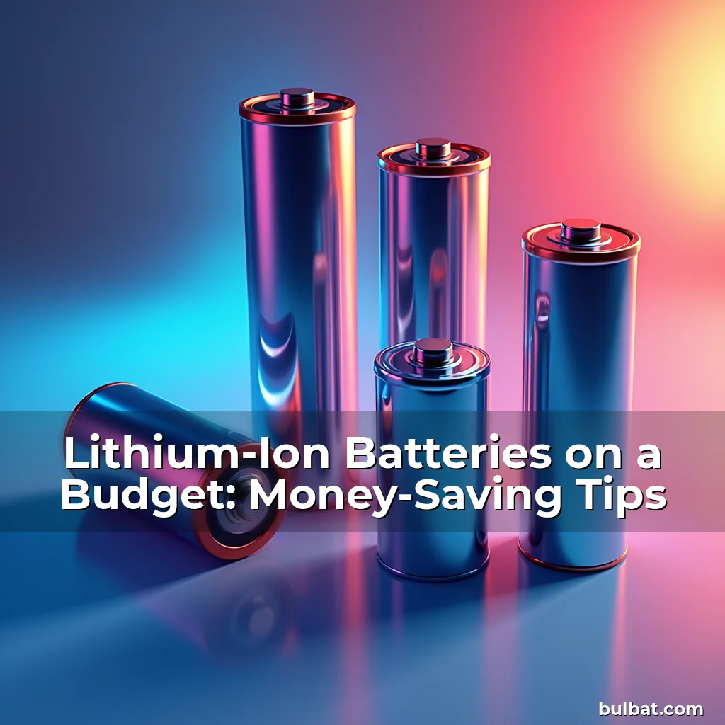 Read more about the article Lithium-Ion Batteries on a Budget: Money-Saving Tips