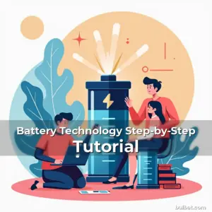 Artistic representation for Battery Technology Step-by-Step Tutorial