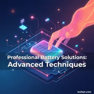 Artistic representation for Professional Battery Solutions: Advanced Techniques